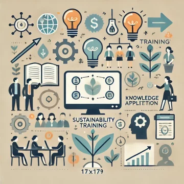 Training3_illustrating a sustainability training concept without any text